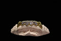 10K Gold 2 Solid 4 One piece Open-Face Diamond Cut Top image 0