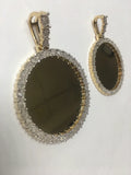 10 Karat Yellow Gold Memorial Portrait Pendant image 1