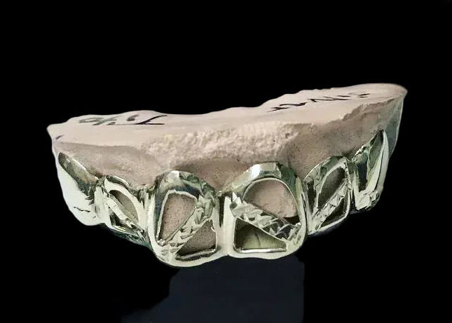 6 Silver Teeth: 6 Tops 4 Open-Bars & 2 Solid image 2