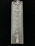 Fully Flooded Celtic Cross And Infinity Link Bracelet image 1