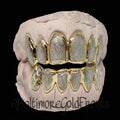 10K Gold 6 Top & 6 Bottom DiamondDusted/ Diamond Cutz 12pcs image 0
