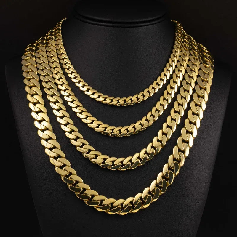 10K Solid Gold Cuban Links 16"-30" image 0
