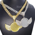 10K Memorial Pendant with wings image 1