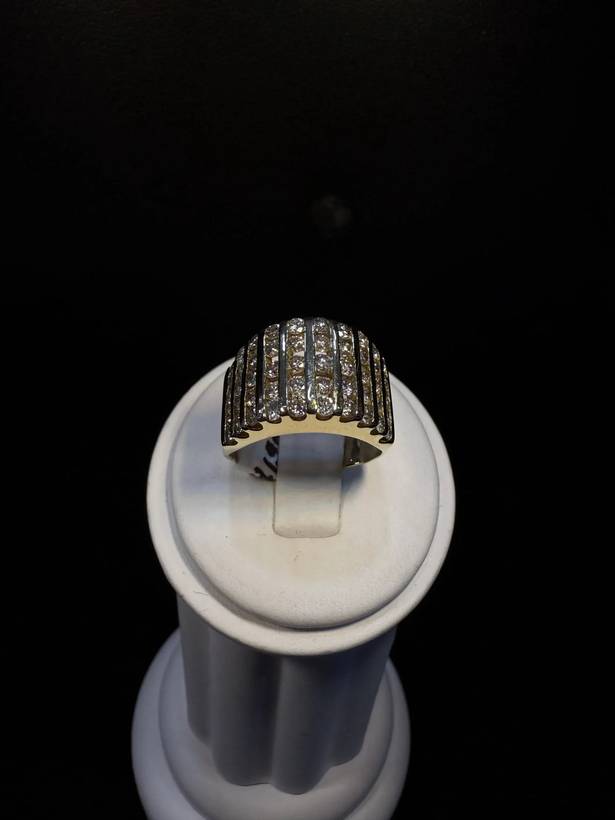 Diamond Stripe Band Ring image 2