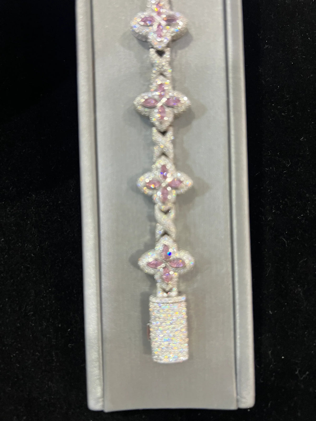 Fully Flooded Marquise Clover Bracelet image 3