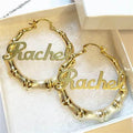 Gold Bamboo Earrings 10k image 1