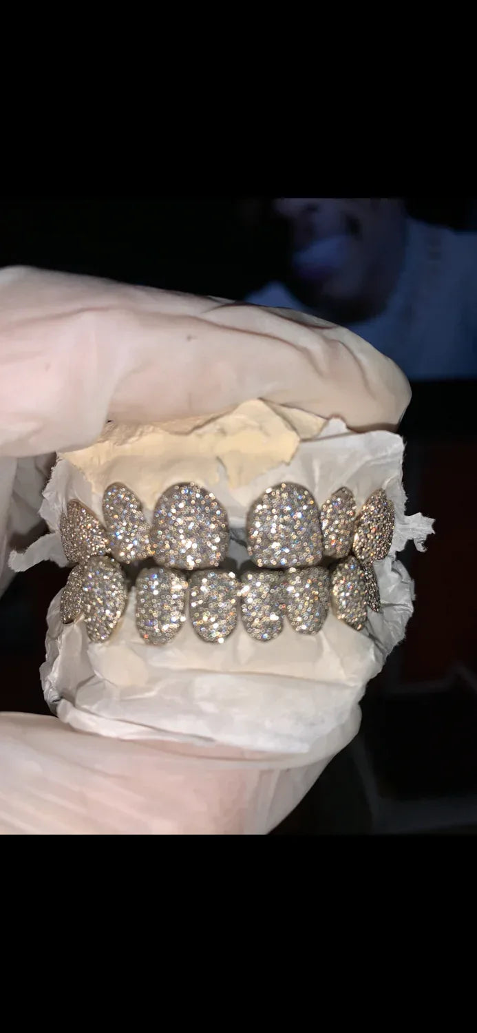 14K White Gold 6 TOP OR Bottom VS1 Bust Down image 0
