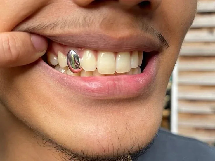 1 Silver Tooth "SINGLE CAP": Top or Bottom image 1