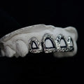  4 SILVER DIPPED IN GOLD Teeth: Top or Bottom  image 1