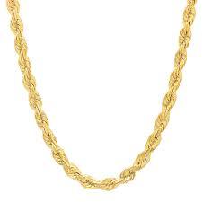 10K Gold Solid Rope Chain image 0