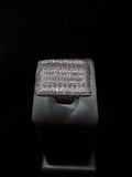 Fully Flooded Square Baguette & Pavé Statement Ring. image 0
