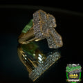 Bussdown Chrome Hearts Style 10k Gold Ring  image 0