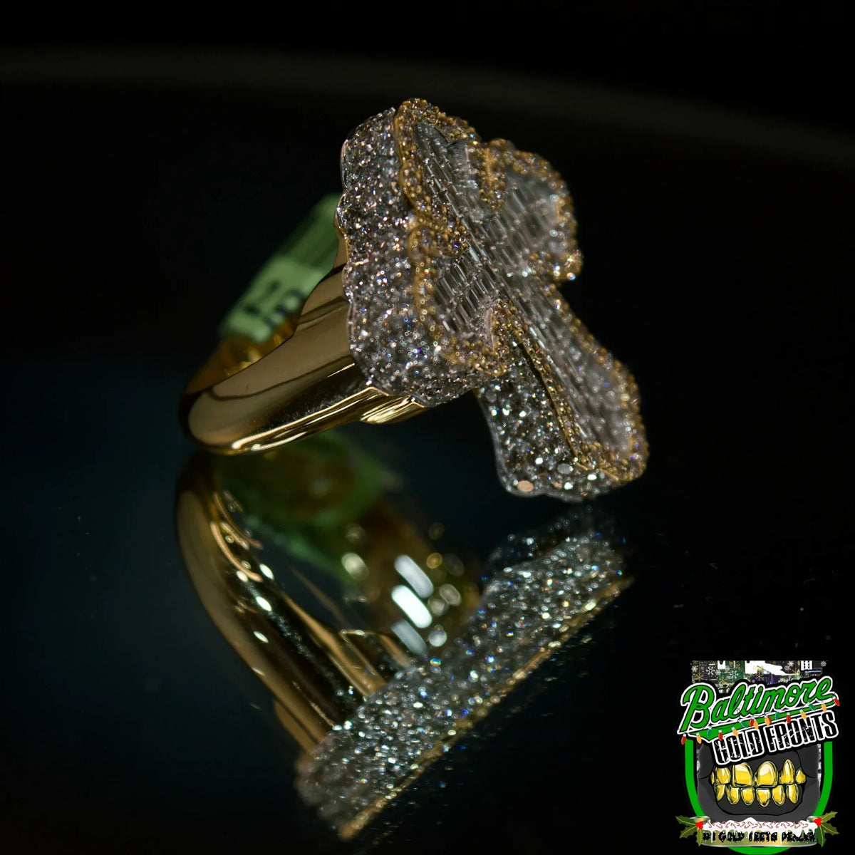 Bussdown Chrome Hearts Style 10k Gold Ring  image 0