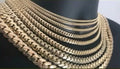 Hollow 10K Gold Cuban Links image 1