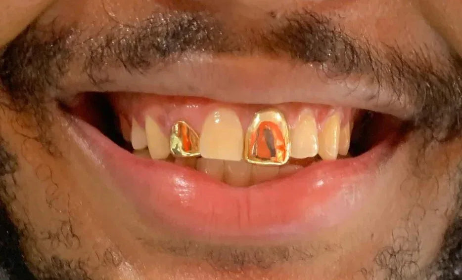 1 Gold Tooth: 14k Cut Out Single Cap Any Color Gold image 2