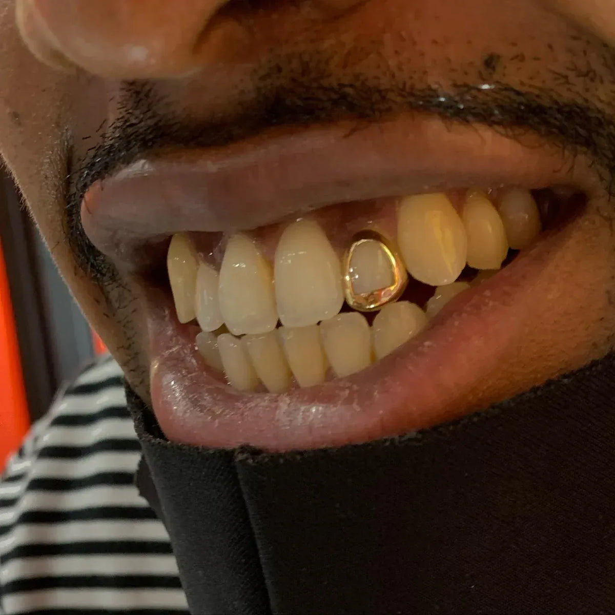 1 Gold Tooth: 14k Cut Out Single Cap Any Color Gold image 1