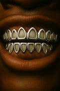 By The Tooth: .925 Silver Solid/Open face Grillz image 1