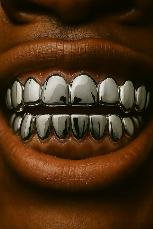 By The Tooth: .925 Silver Solid/Open face Grillz image 0