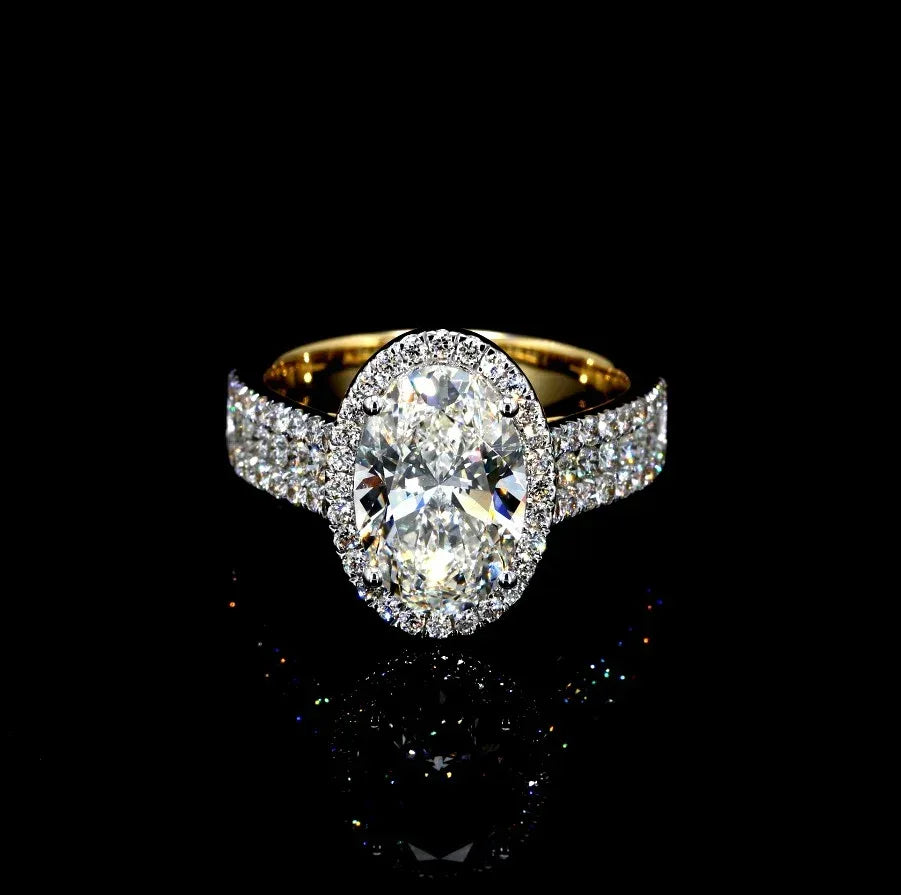 SLRL-769-3CT 14K Yellow Gold